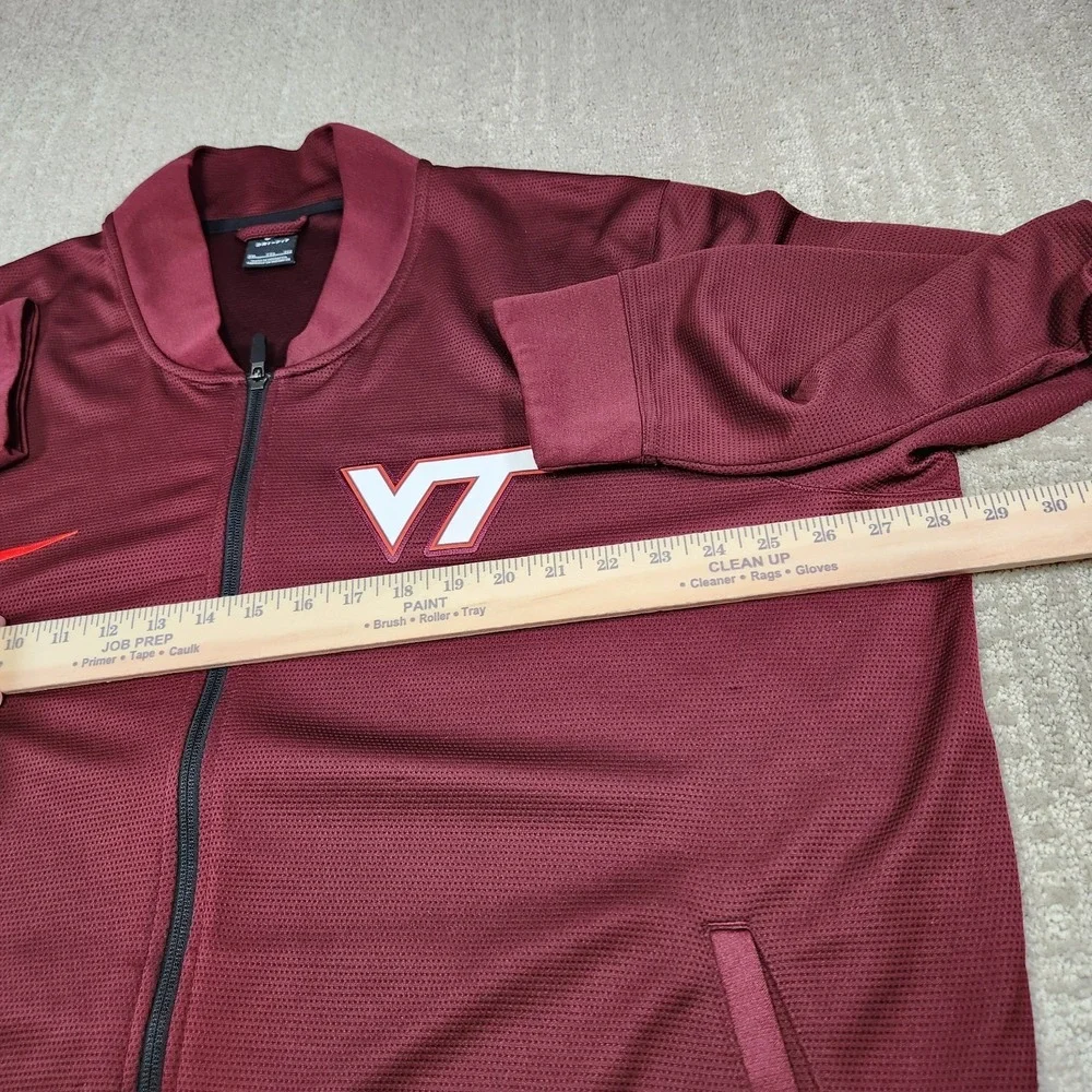 Virginia Tech Hokies Jacket Men XXL Nike Full Zip Sideline‎ Knit NCAA